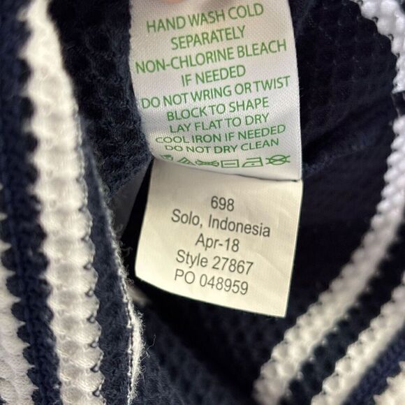 Lilly Pulitzer Striped Twist Back Bay Dress Navy White medium - Picture 5 of 12